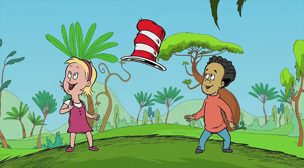 幼儿英语启蒙动画片《万事通戴帽子的猫》第一季英文版