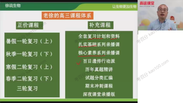 高途课堂-徐京 高三生物2020年暑期班（2021版）(图1)